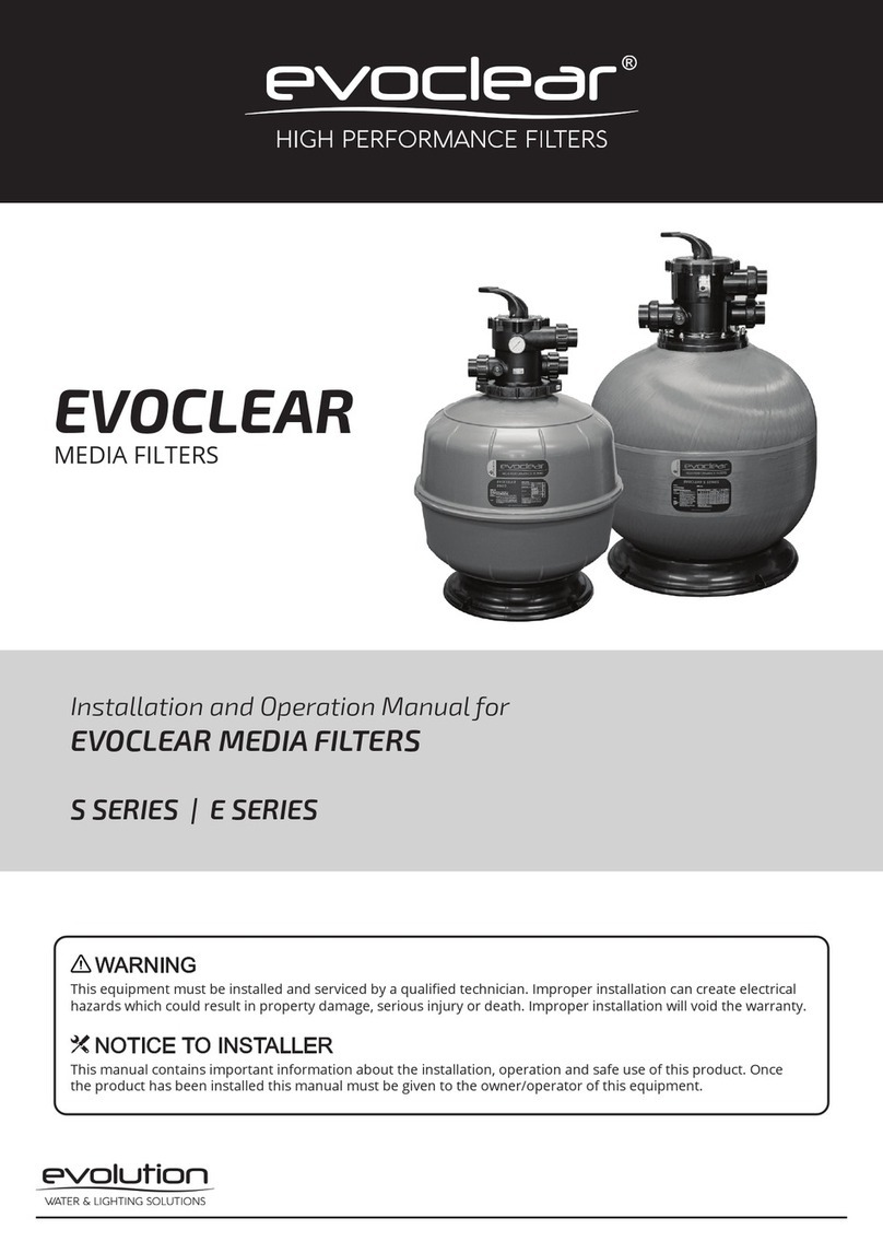 Evolution EVOCLEAR S Series Installation and operation manual