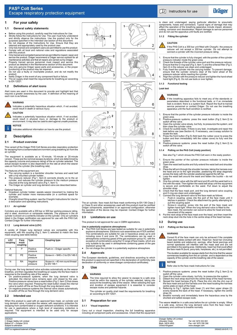 Dräger PAS Colt Series Instructions for use