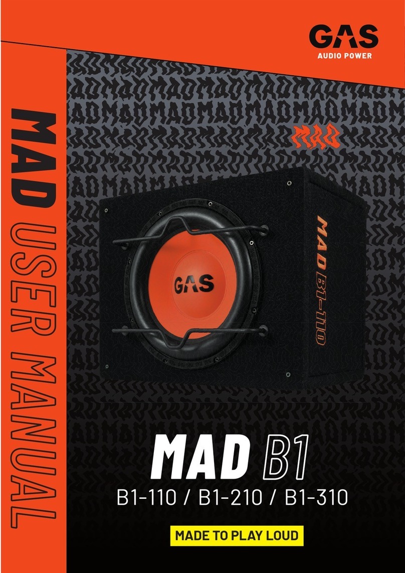 GAS MAD B1 manual