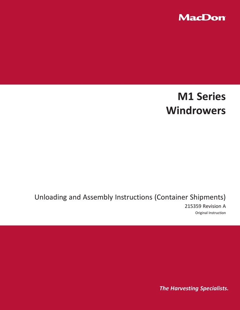 MacDon M1 Series User manual MacDon M1 Series User manual