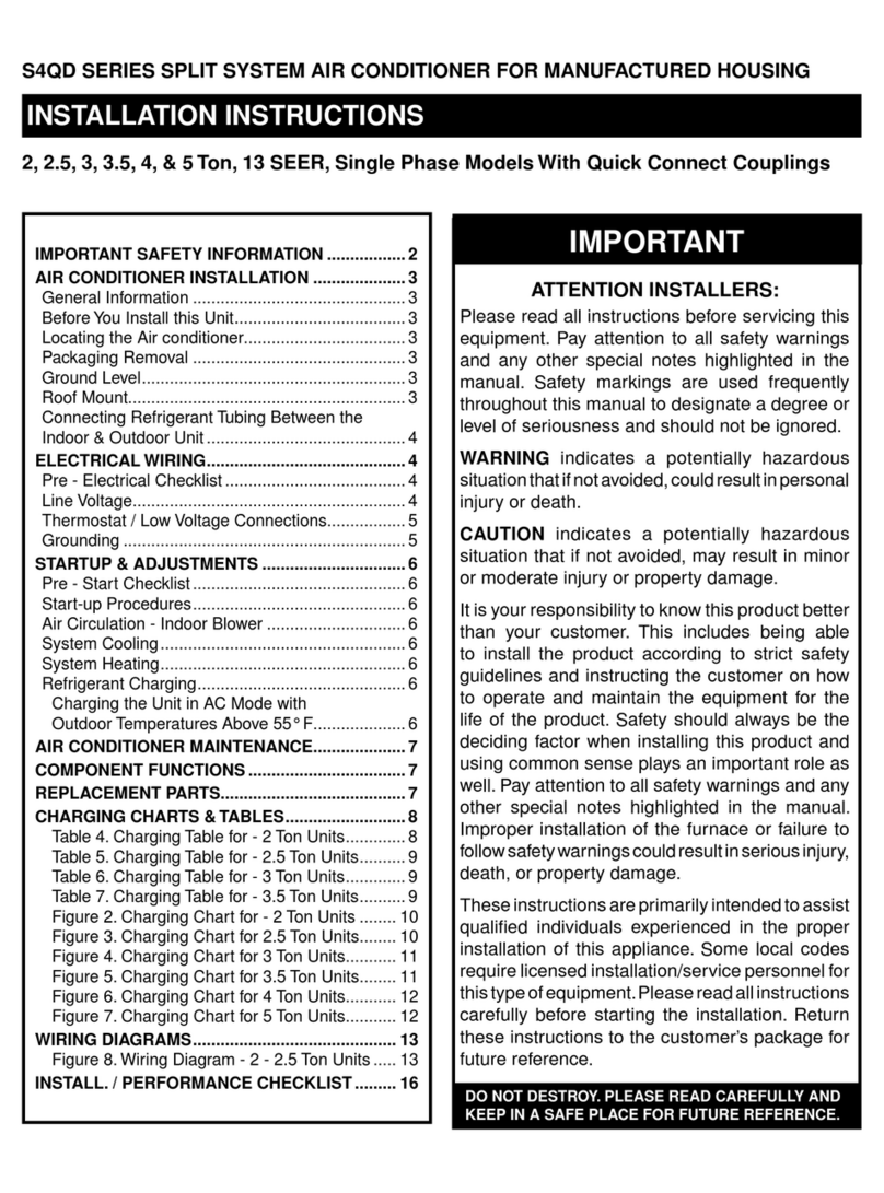 Nordyne S4QD Series User manual