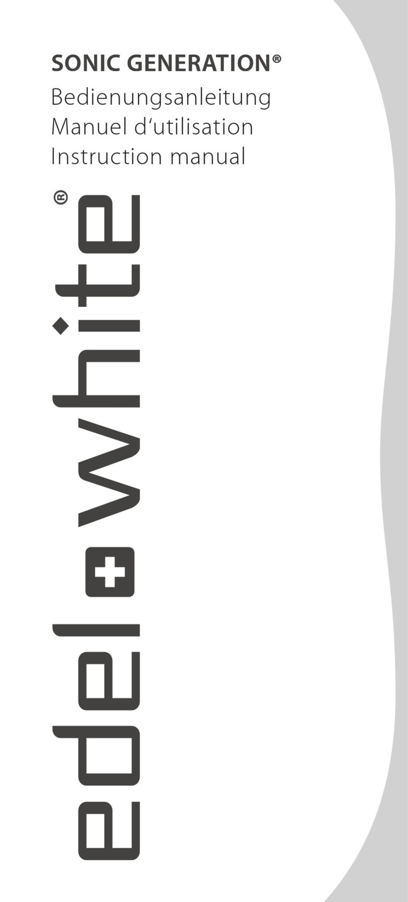 EDEL WHITE Sonic Generation instruction manual