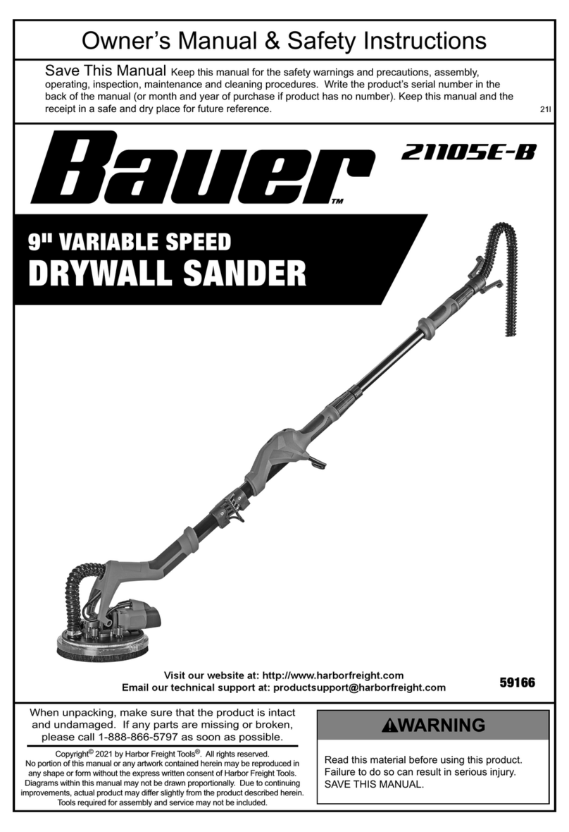 Bauer 21105E-B Owner's manual & safety instructions