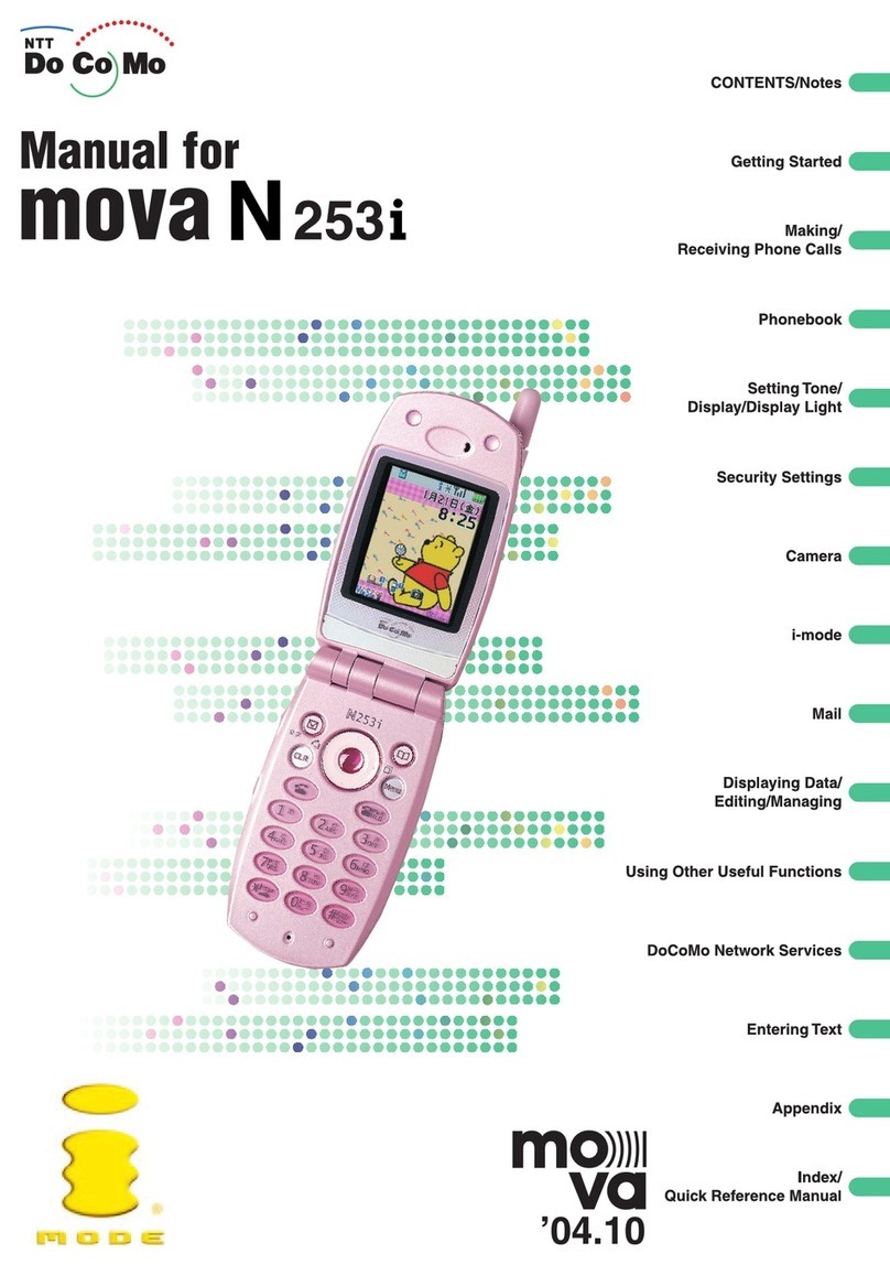 Docomo mova N253i User manual