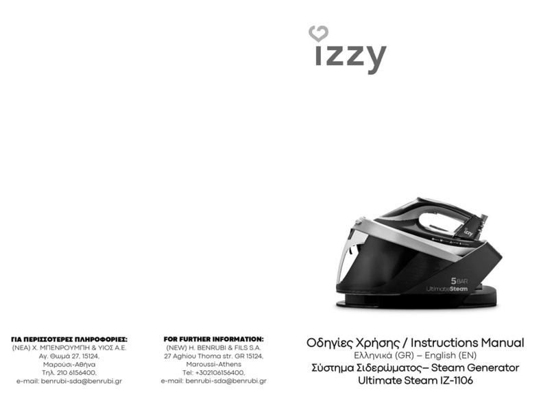 izzy Ultimate Steam IZ-1106 User manual