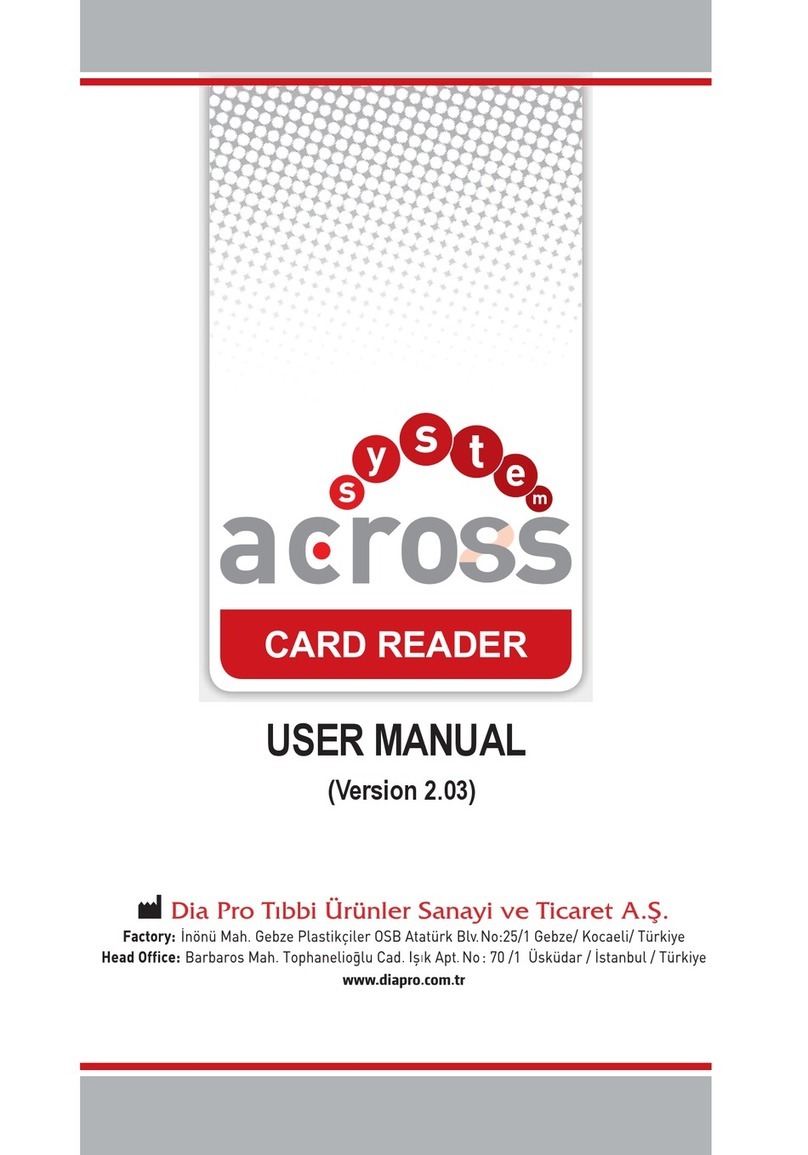 Diapro T?bbi Ürünler Across System user manual