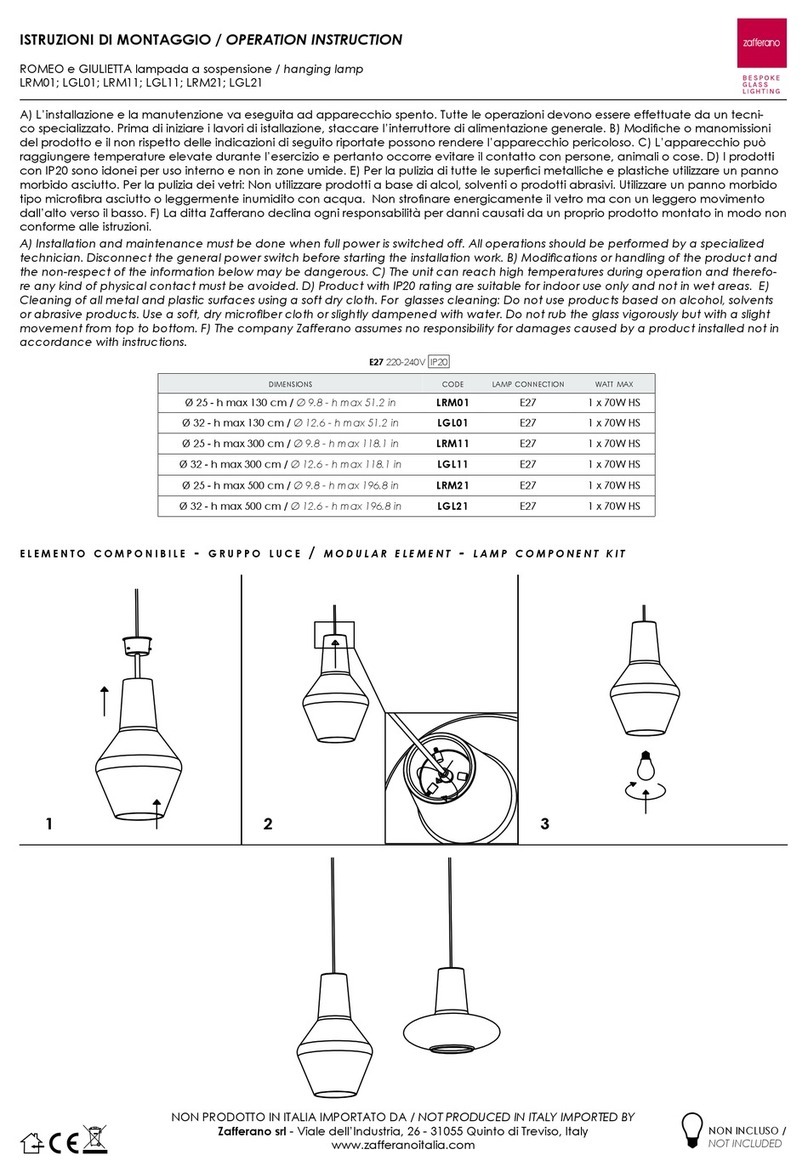 Zafferano LRM01 operation instruction