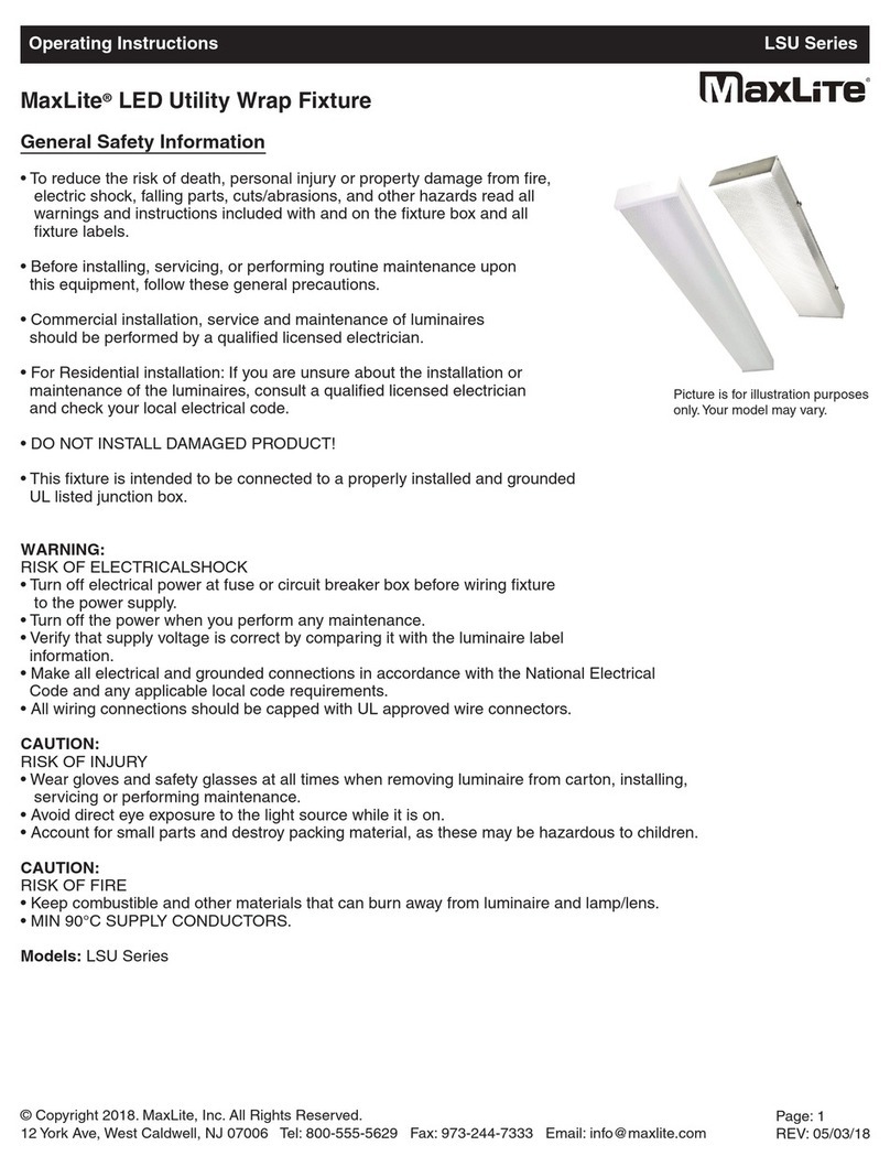 MaxLite LSU Series User manual