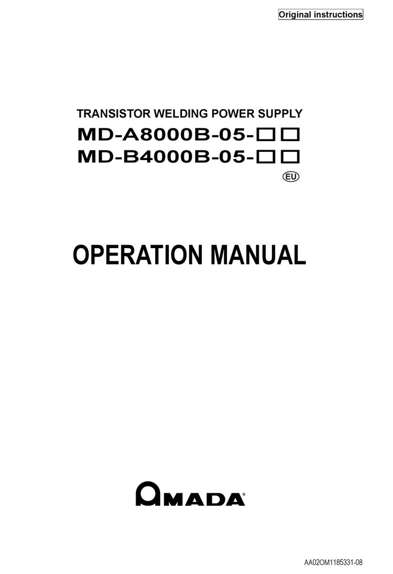 Amada MD-A8000B-05 Series User manual
