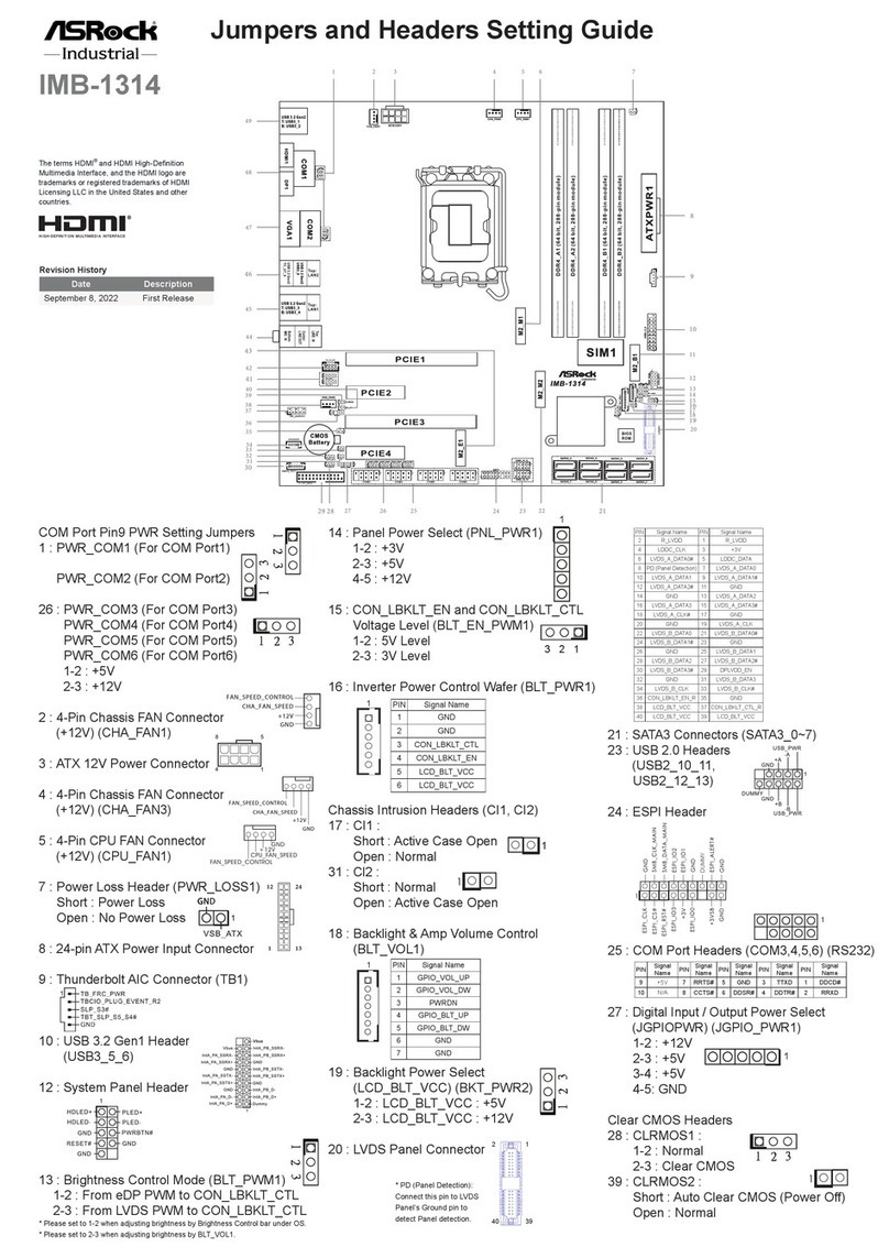 ASRock Industrial IMB-1314 Settings guide