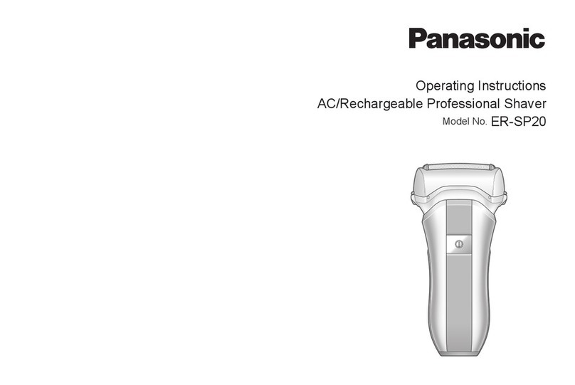 Panasonic ER-SP20 operating instructions