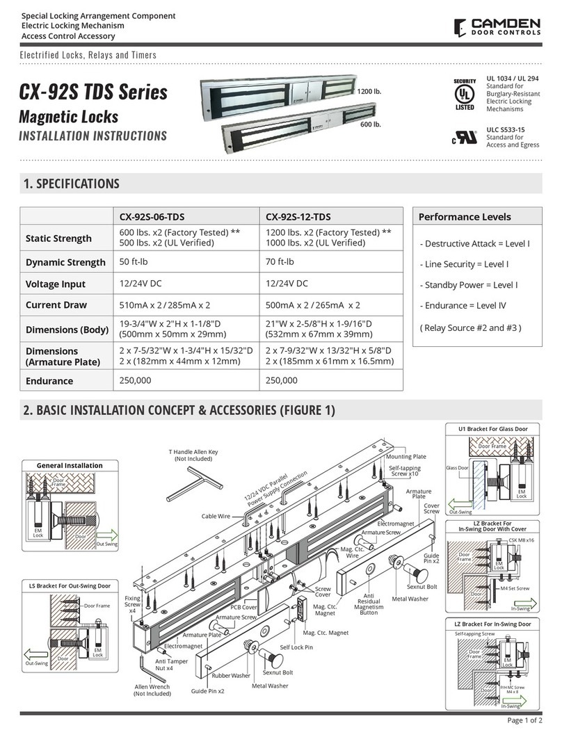 CAMDEN CX-92S TDS Series User manual