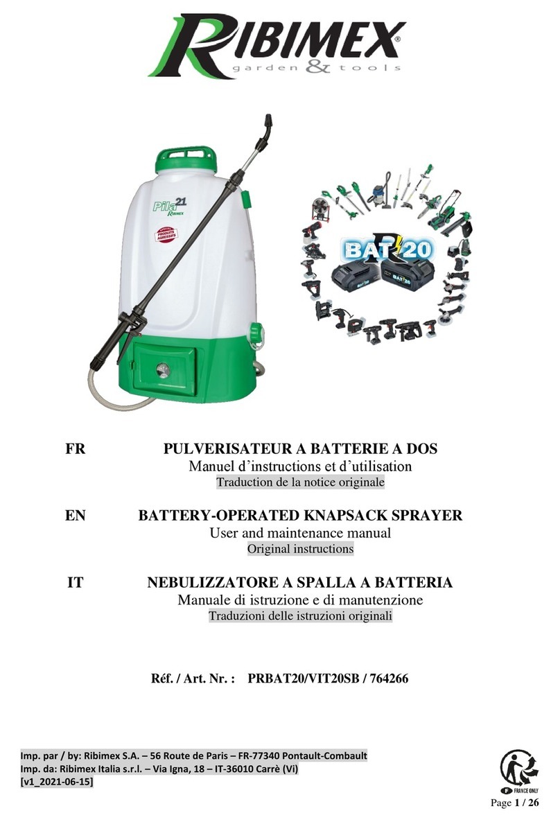 Ribimex PRBAT20/VIT20SB User and maintenance manual Ribimex PRBAT20/VIT20SB User and maintenance manual