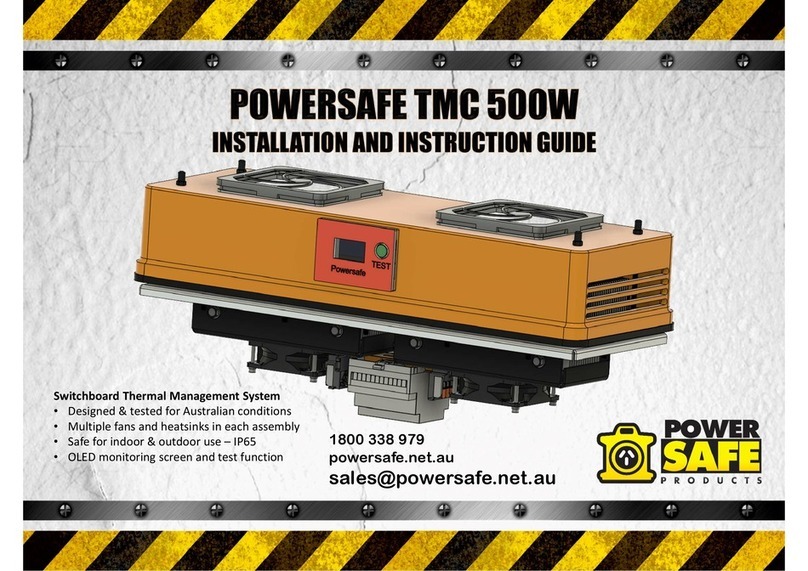 PowerSafe TMC 500W Installation and Instruction Guide PowerSafe TMC 500W Installation and Instruction Guide