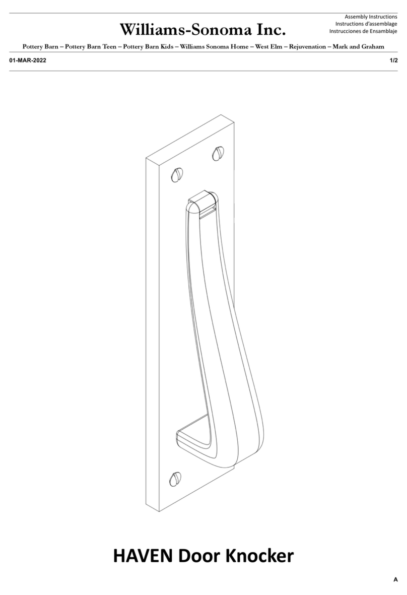 Williams-Sonoma HAVEN C109399 Assembly instructions