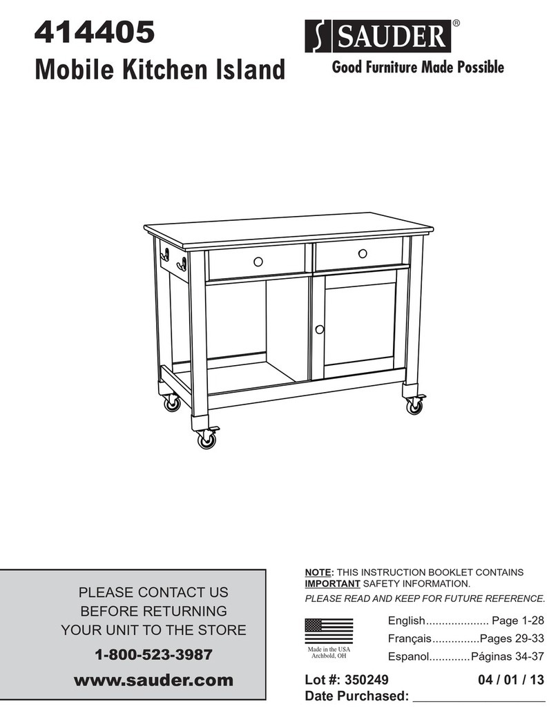 Sauder 414405 Instruction booklet