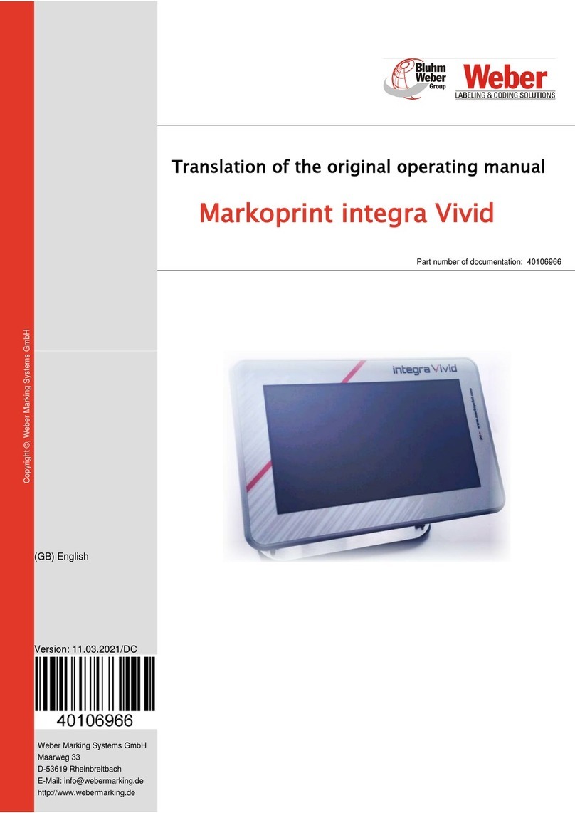 Weber Markoprint integra Vivid manual