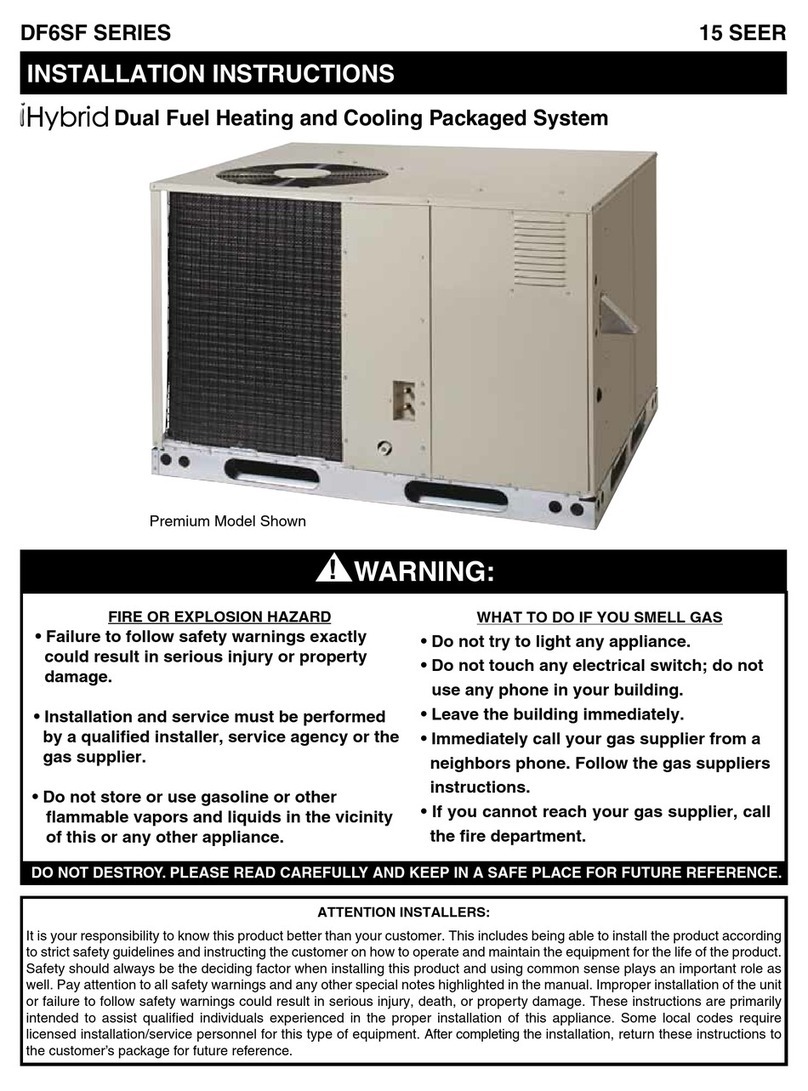 Nortek iHybrid DF6SF Series User manual