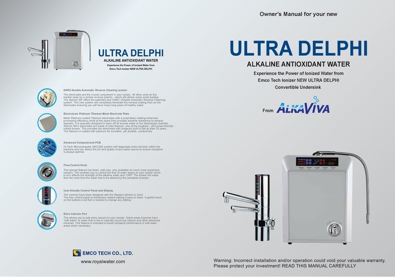 Emco Tech AlkaViva ULTRA DELPHI owner's manual