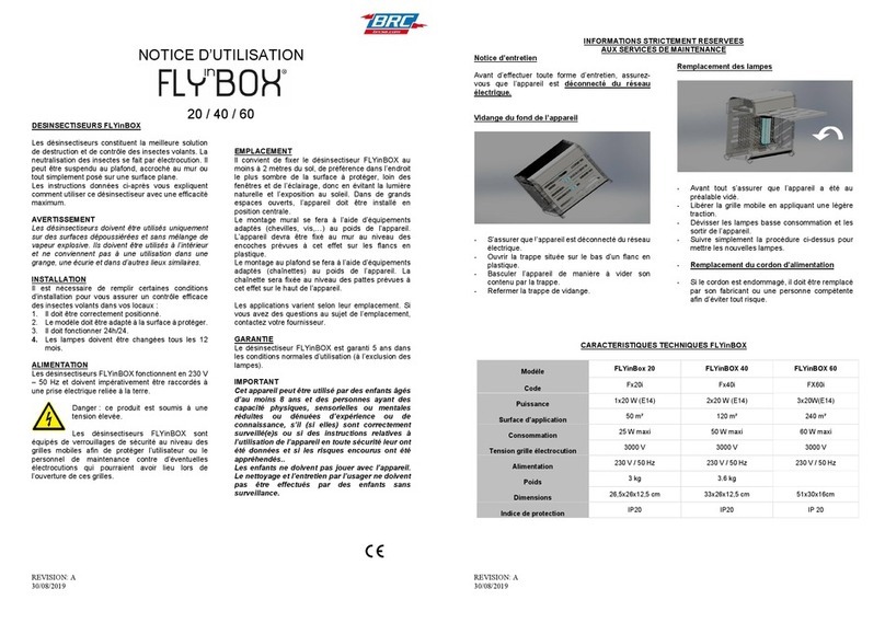 BRC FLYinBOX 20 User manual