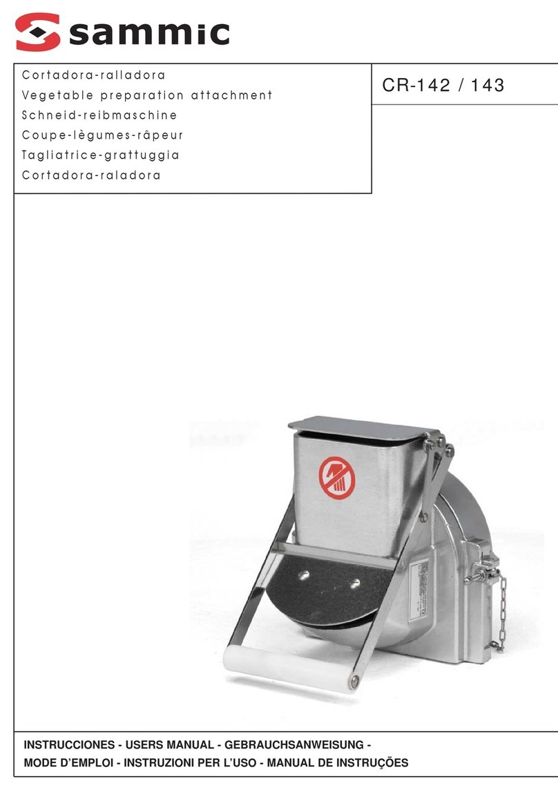 Sammic CR-142 User manual
