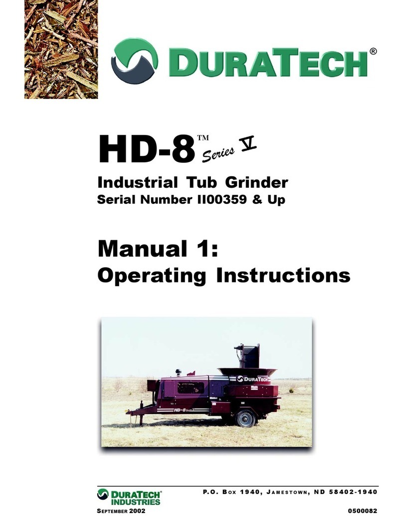 Duratech HD-8 V Series User manual