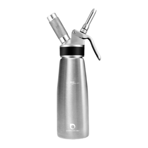 HAPPi Studio Whipped Cream Dispenser instruction manual