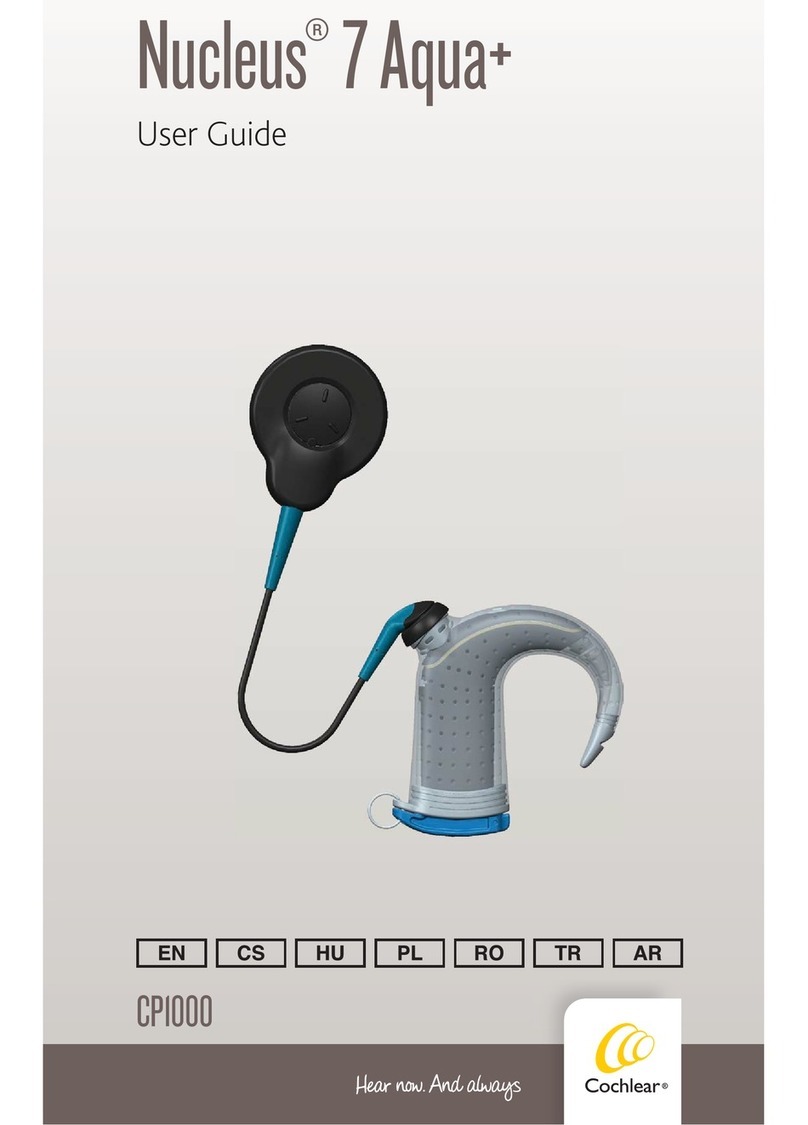 Cochlear Nucleus 7 Aqua+ CP1000 User manual