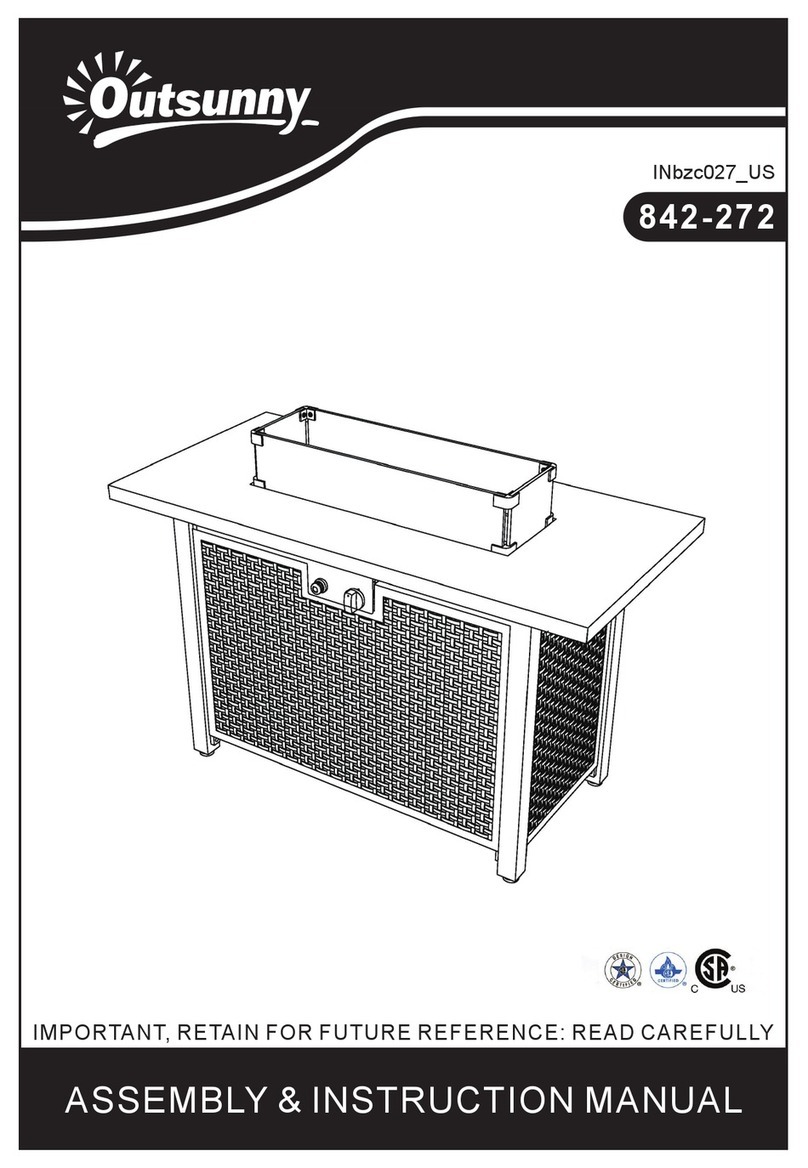 Outsunny 842-272 Assembly & instruction manual