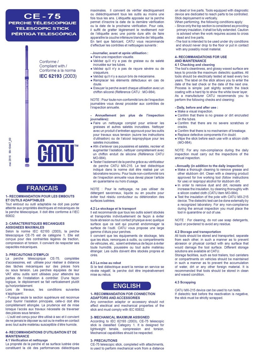 CATU CE-75 manual