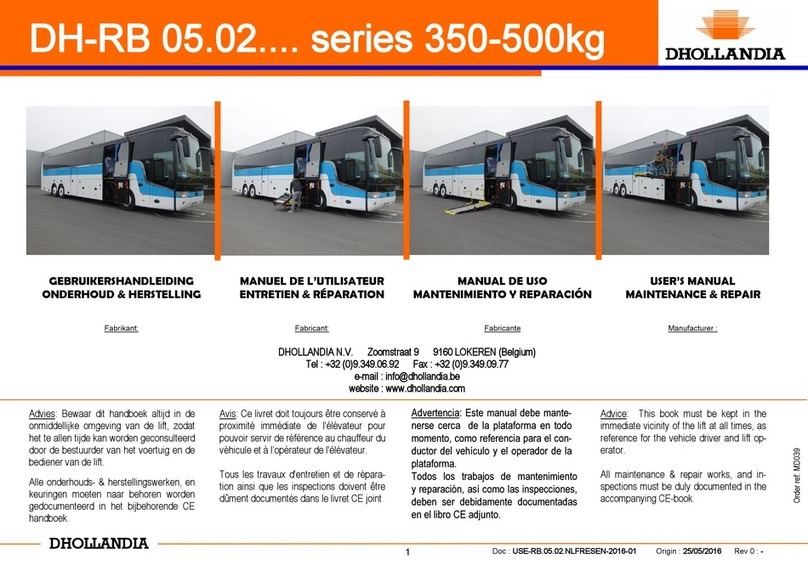 Dhollandia DH-RB 05.02 Series user manual
