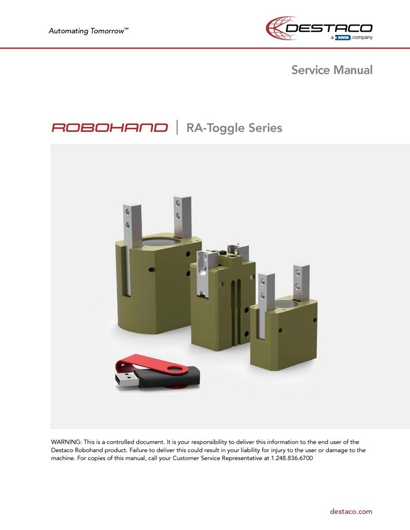 Dover DESTACO ROBOHAND RA-Toggle Series Service manual
