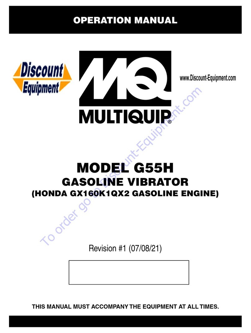 MULTIQUIP G55H Operation manual