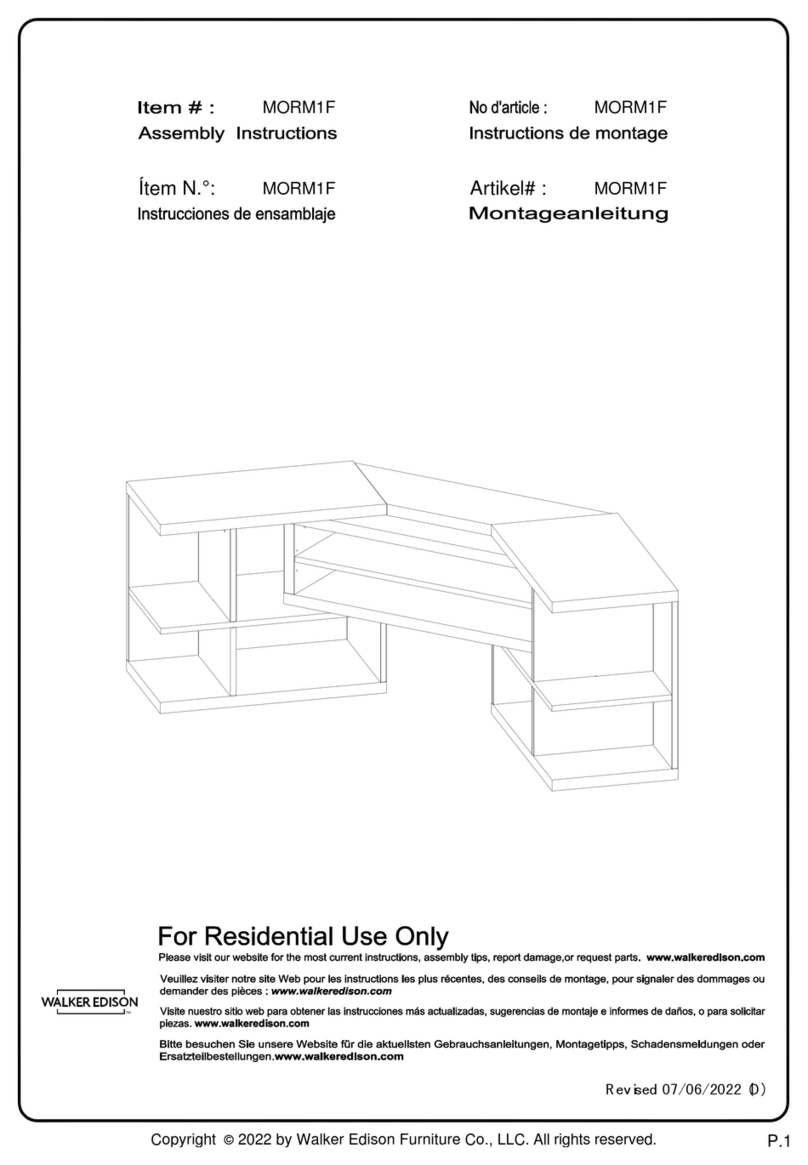 Walker Edison MORM1F User manual Walker Edison MORM1F User manual