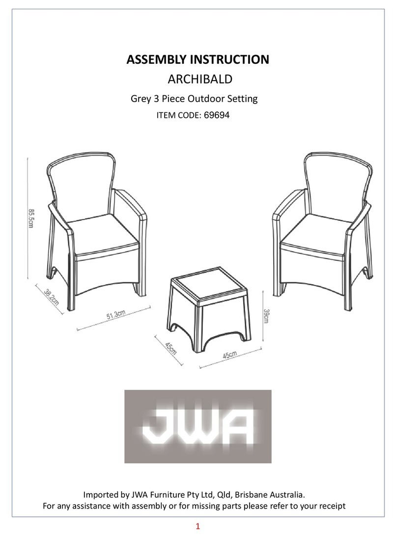 JWA ARCHIBALD 69694 Assembly instruction