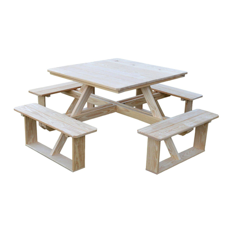 A&L Furniture 44 Square Walk-in Table Assembly instructions A&L Furniture 44 Square Walk-in Table Assembly instructions