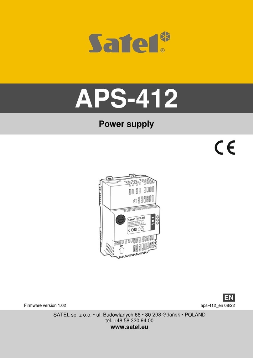 Satel APS-412 User manual
