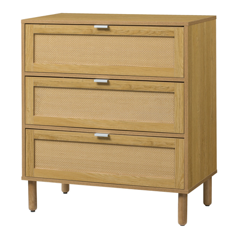 Sango ORRE 3 DRAWER CHEST Assembly instructions Sango ORRE 3 DRAWER CHEST Assembly instructions