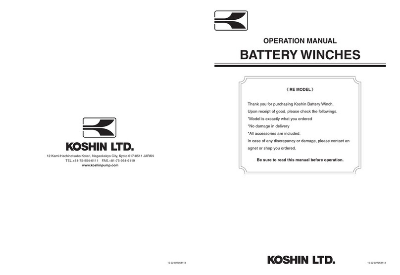 Koshin RES-2512 Operation manual