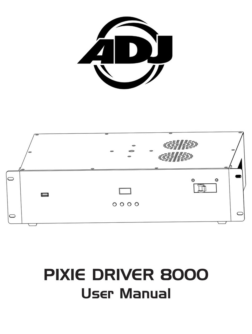 ADJ PIXIE DRIVER 8000 user manual