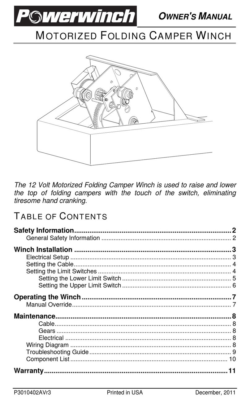 POWERWINCH P55000 User manual