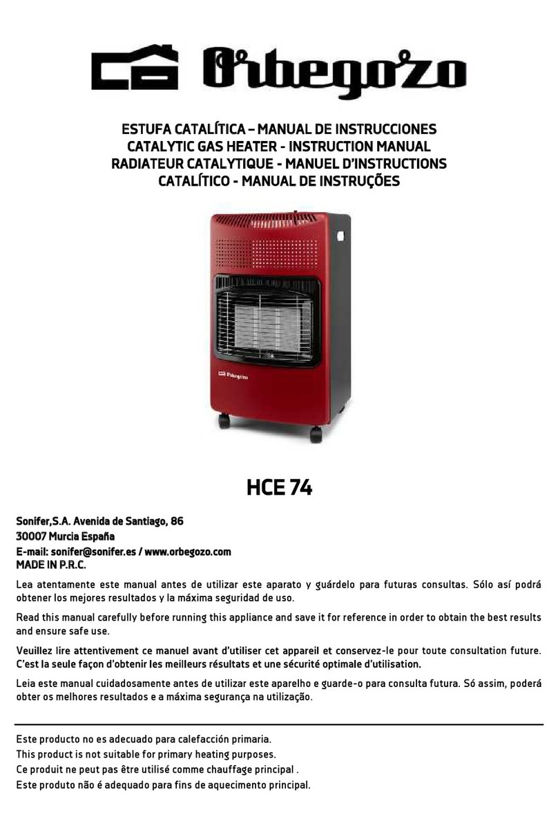 Orbegozo HCE 74 instruction manual