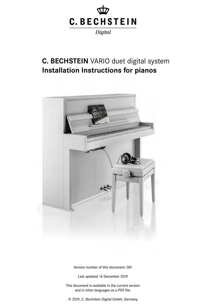 C. Bechstein VARIO installation instructions