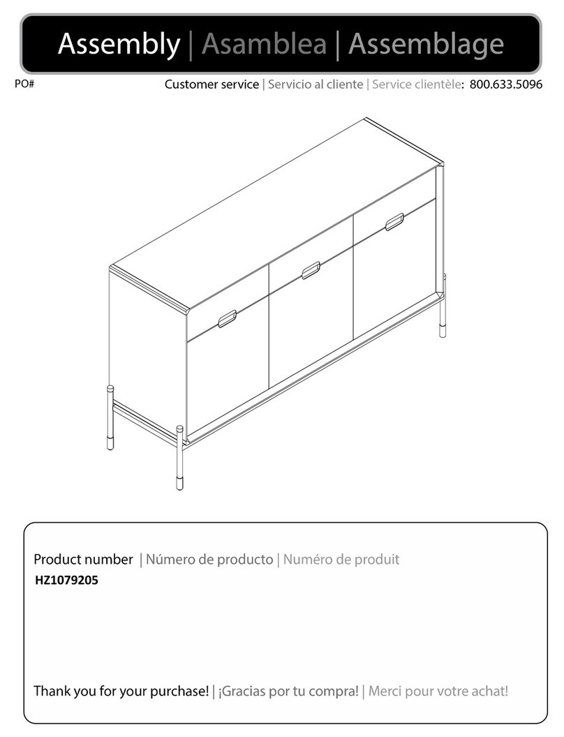 Southern Enterprises Luddingmore HZ1079205 Assembly instructions