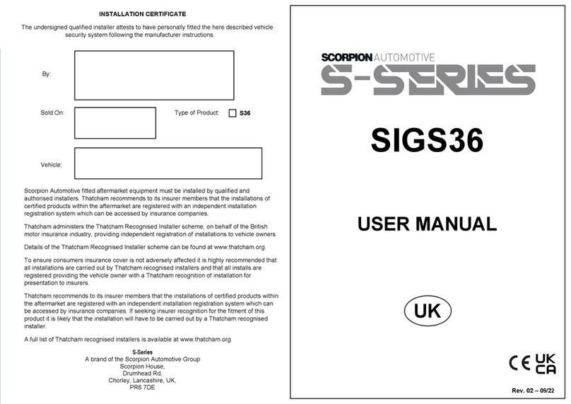 SCORPION S Series SIGS36 user manual