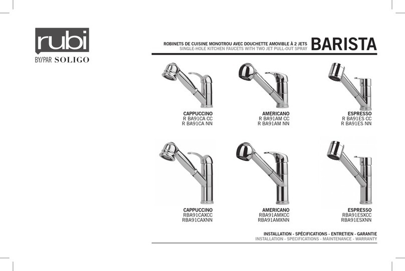 Soligo rubi BARISTA RBA91CACC Installation, Specifications, Maintenance