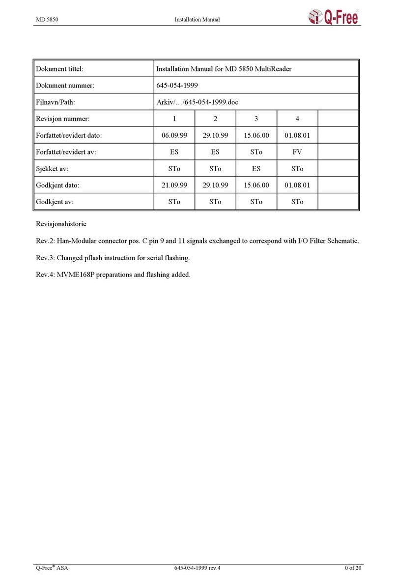Q-FREE MD 5850 MultiReader User manual