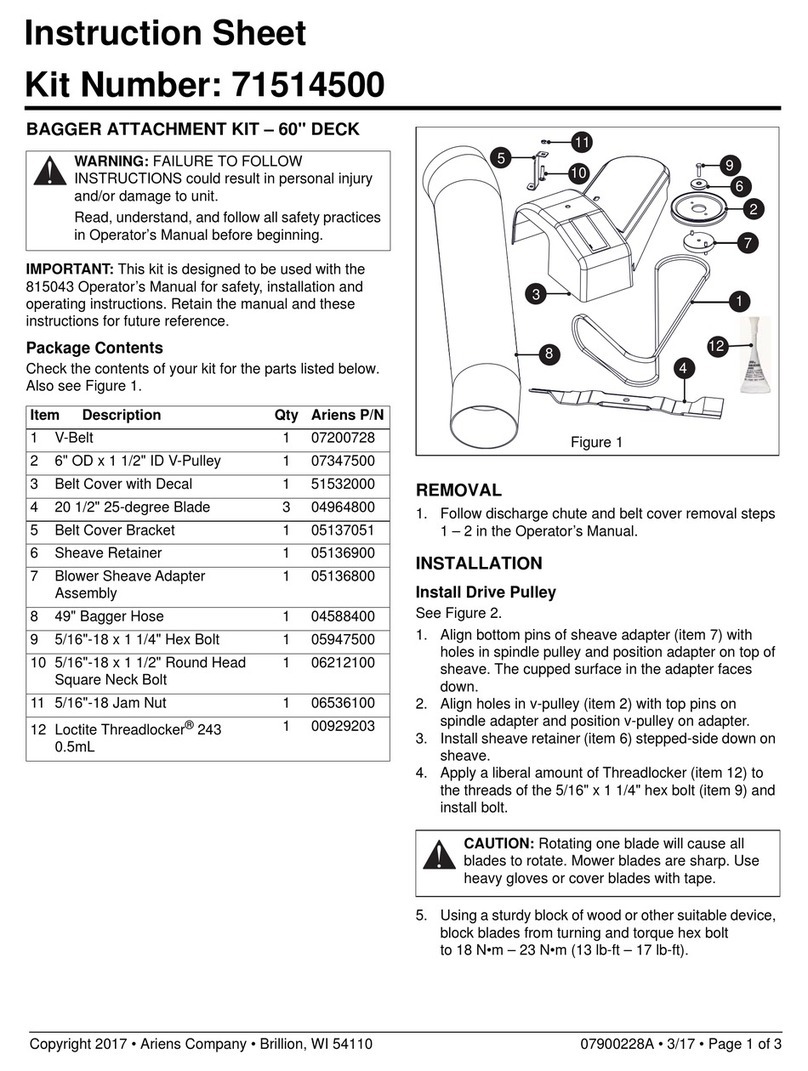 Ariens 71514500 User manual