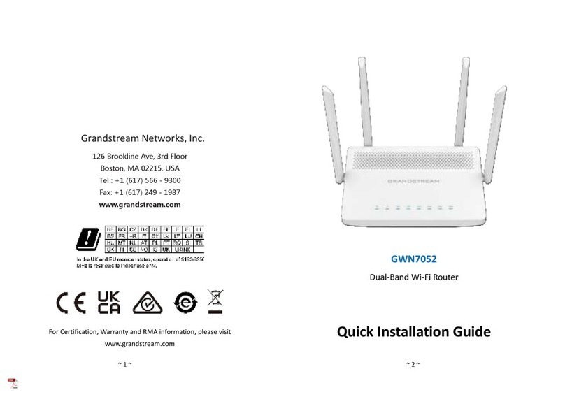 Grandstream Networks GWN7052 User manual