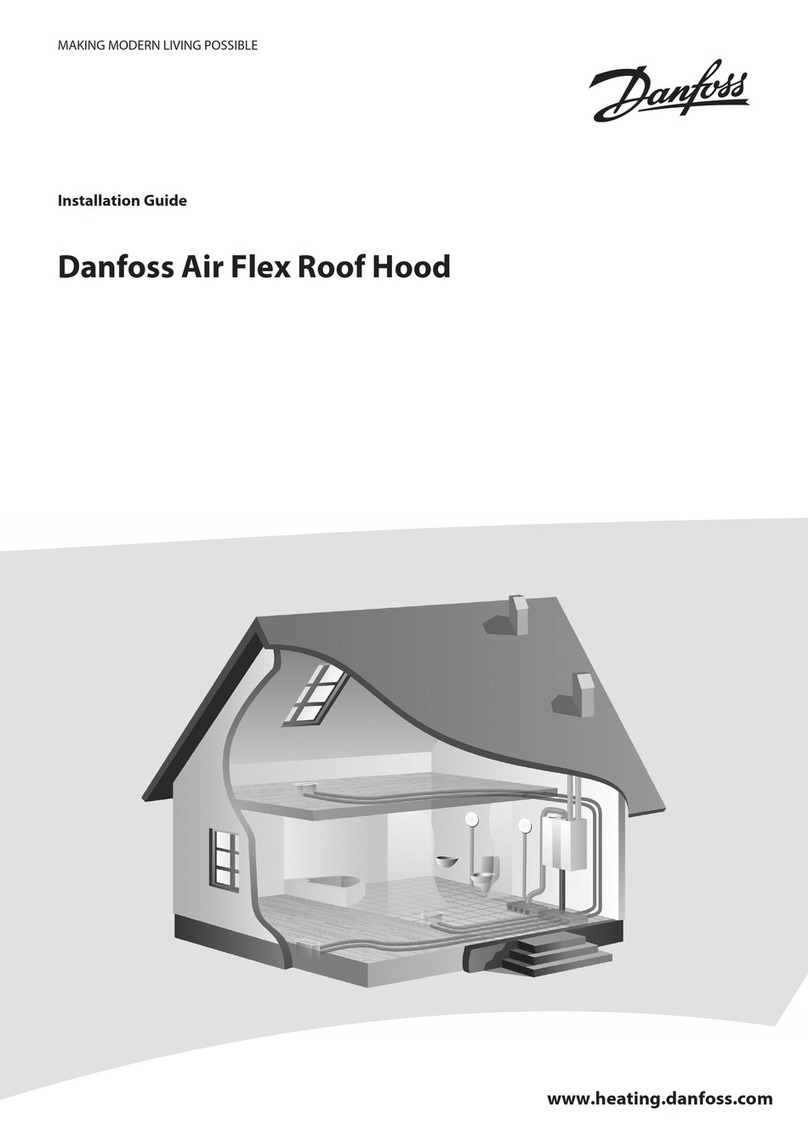 Danfoss Air Flex Roof Hood installation guide